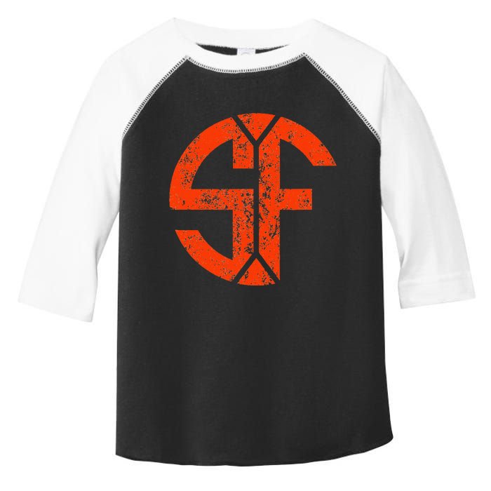 San Francisco Sf Home Monogram Game Day Giant Toddler Fine Jersey T-Shirt