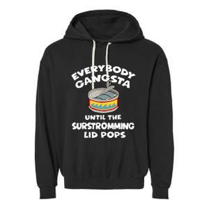 Surstromming Fish Swedish Pride Garment-Dyed Fleece Hoodie