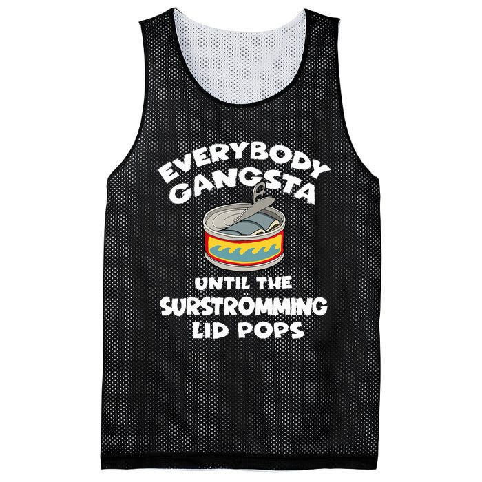 Surstromming Fish Swedish Pride Mesh Reversible Basketball Jersey Tank