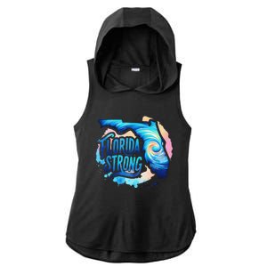 Support Florida Stay Western Strong Florida Ladies PosiCharge Tri-Blend Wicking Draft Hoodie Tank