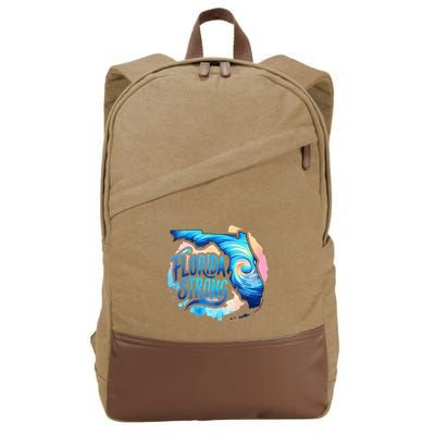 Support Florida Stay Western Strong Florida Cotton Canvas Backpack