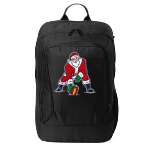 Santa Football Spike Present City Backpack