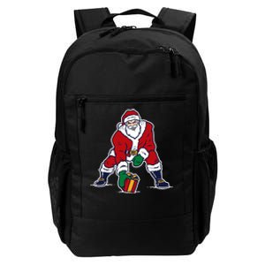 Santa Football Spike Present Daily Commute Backpack