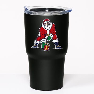 Santa Football Spike Present Tumbler