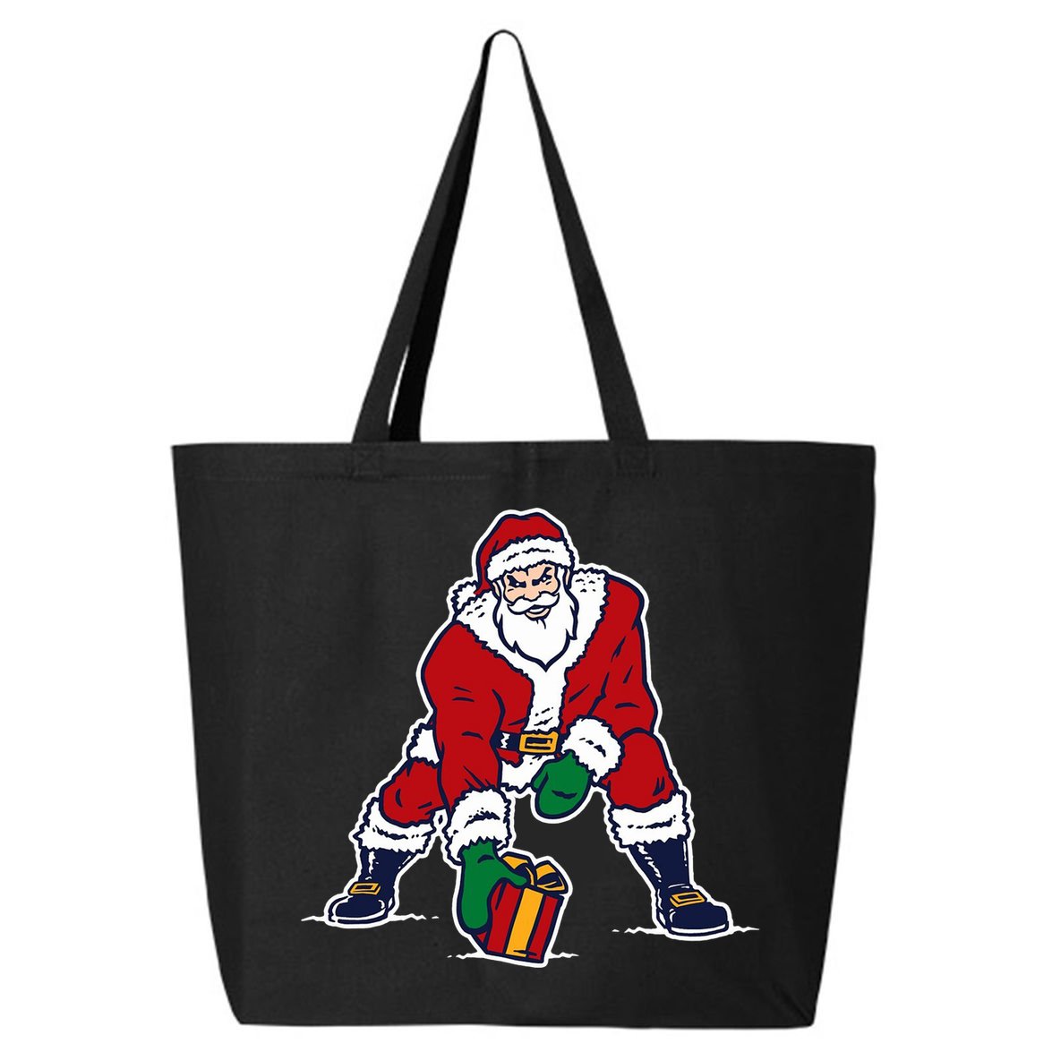 Santa Football Spike Present 25L Jumbo Tote