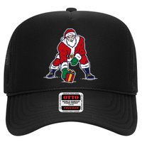 Santa Football Spike Present Trucker Hat