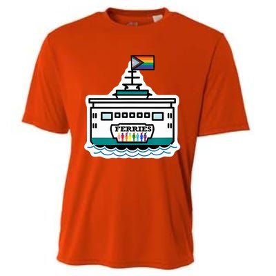 Softball Ferries Cooling Performance Crew T-Shirt