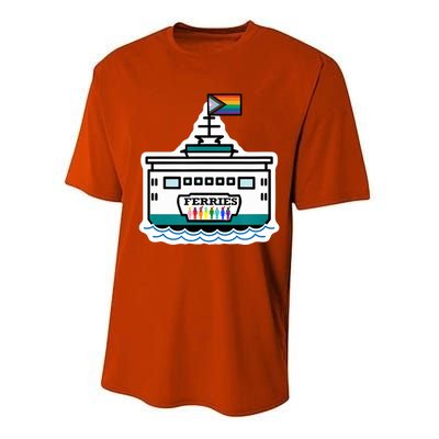 Softball Ferries Performance Sprint T-Shirt