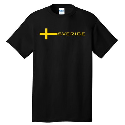 SWEDEN FLAG SWEDISH SOCCER FOOTBALL JERSEY SVERIGE Tall T-Shirt