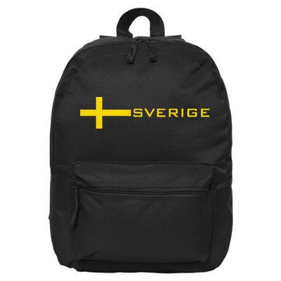 SWEDEN FLAG SWEDISH SOCCER FOOTBALL JERSEY SVERIGE 16 in Basic Backpack