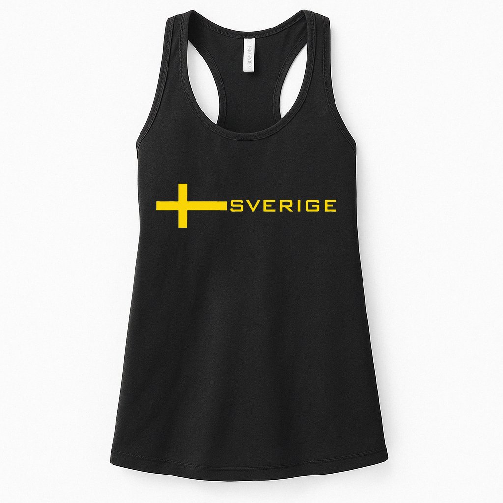 SWEDEN FLAG SWEDISH SOCCER FOOTBALL JERSEY SVERIGE Womens Tank Top