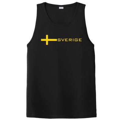 SWEDEN FLAG SWEDISH SOCCER FOOTBALL JERSEY SVERIGE PosiCharge Competitor Tank