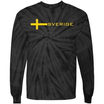 SWEDEN FLAG SWEDISH SOCCER FOOTBALL JERSEY SVERIGE Tie-Dye Long Sleeve Shirt