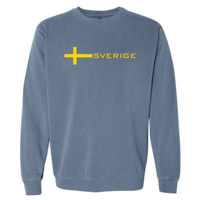 SWEDEN FLAG SWEDISH SOCCER FOOTBALL JERSEY SVERIGE Garment-Dyed Sweatshirt