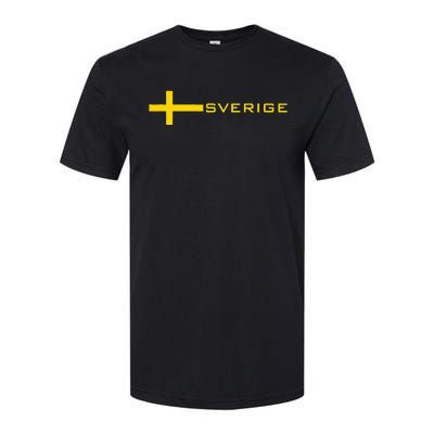 SWEDEN FLAG SWEDISH SOCCER FOOTBALL JERSEY SVERIGE Softstyle CVC T-Shirt