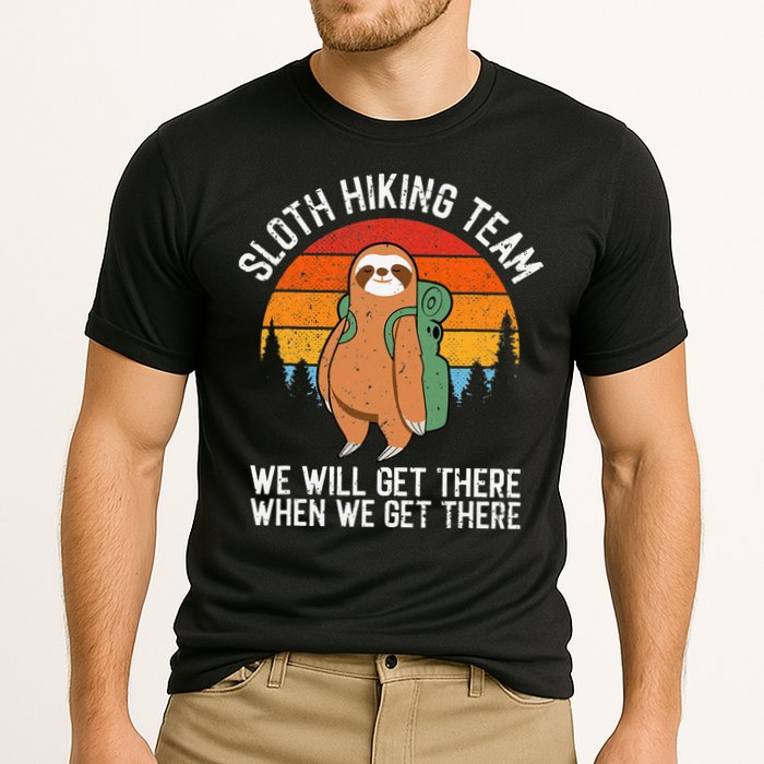 Sloth Funny Sloth Hiking Tee Sloth Lover Performance Shirt