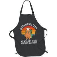 Sloth Funny Sloth Hiking Tee Sloth Lover Apron