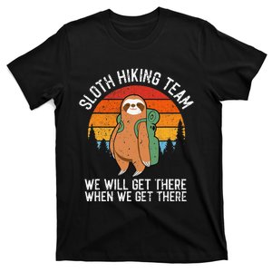 Sloth Funny Sloth Hiking Tee Sloth Lover T-Shirt