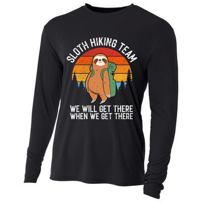 Sloth Funny Sloth Hiking Tee Sloth Lover Cooling Performance Long Sleeve Crew