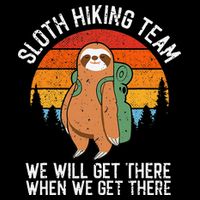 Sloth Funny Sloth Hiking Tee Sloth Lover Youth Performance Sprint T-Shirt