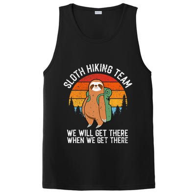 Sloth Funny Sloth Hiking Tee Sloth Lover PosiCharge Competitor Tank