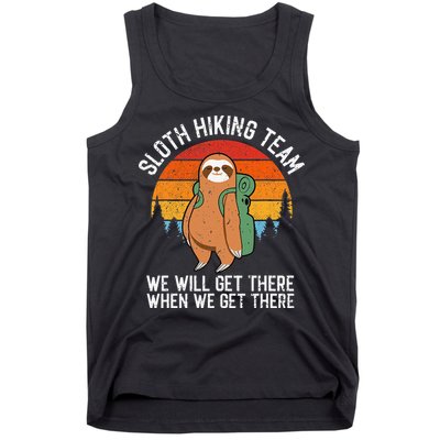 Sloth Funny Sloth Hiking Tee Sloth Lover Tank Top