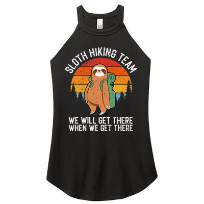 Sloth Funny Sloth Hiking Tee Sloth Lover Women's Perfect Tri Rocker Tank