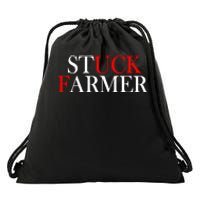 Stuck Farmer Drawstring Bag