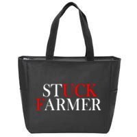 Stuck Farmer Zip Tote Bag