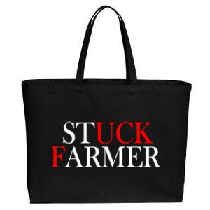 Stuck Farmer Cotton Canvas Jumbo Tote