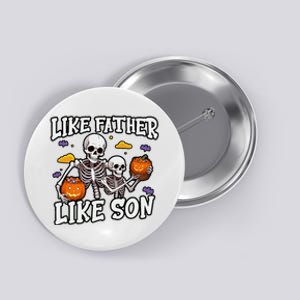 Skeleton Father Son Matching Halloween Costume Button