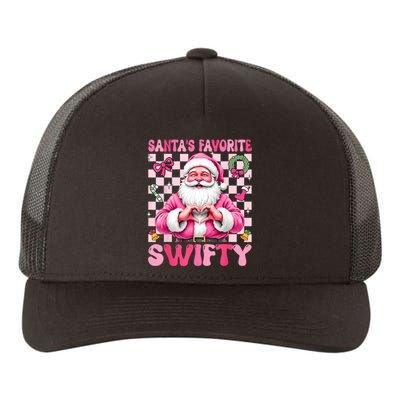 SantaS Favorite Swifty Merry Christmas Groovy Xmas Lights Yupoong Adult 5-Panel Trucker Hat