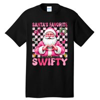 SantaS Favorite Swifty Merry Christmas Groovy Xmas Lights Tall T-Shirt