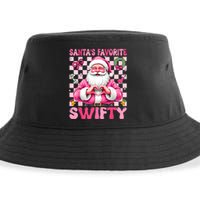 SantaS Favorite Swifty Merry Christmas Groovy Xmas Lights Sustainable Bucket Hat