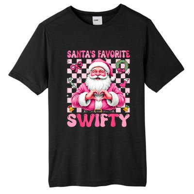 SantaS Favorite Swifty Merry Christmas Groovy Xmas Lights Tall Fusion ChromaSoft Performance T-Shirt