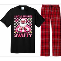 SantaS Favorite Swifty Merry Christmas Groovy Xmas Lights Pajama Set