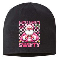 SantaS Favorite Swifty Merry Christmas Groovy Xmas Lights Sustainable Beanie