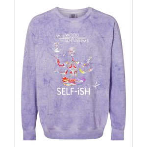 Selffish Funny Colorblast Crewneck Sweatshirt