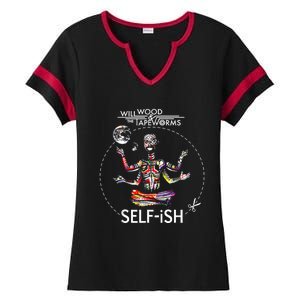 Selffish Funny Ladies Halftime Notch Neck Tee