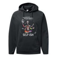 Selffish Funny Performance Fleece Hoodie