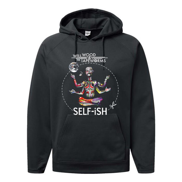 Selffish Funny Performance Fleece Hoodie