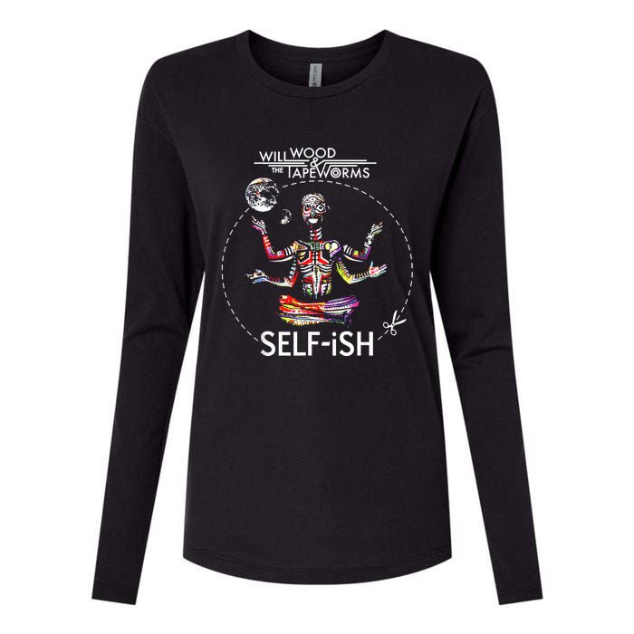 Selffish Funny Womens Cotton Relaxed Long Sleeve T-Shirt