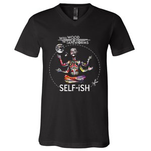 Selffish Funny V-Neck T-Shirt