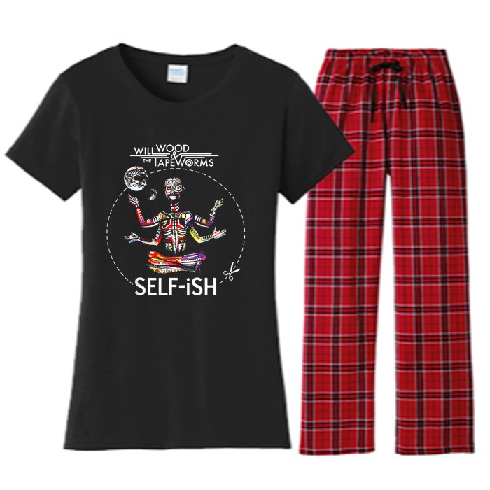 Selffish Funny Women's Flannel Pajama Set