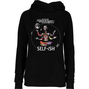 Selffish Funny Womens Funnel Neck Pullover Hood