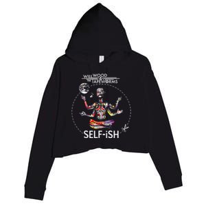 Selffish Funny Crop Fleece Hoodie