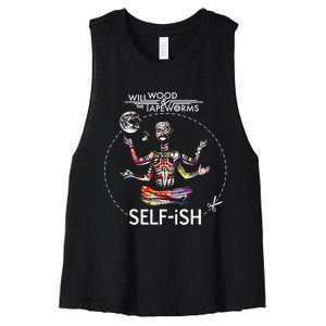 Selffish Funny Women's Racerback Cropped Tank