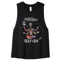 Selffish Funny Women's Racerback Cropped Tank