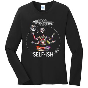 Selffish Funny Ladies Long Sleeve Shirt