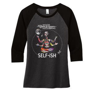 Selffish Funny Women's Tri-Blend 3/4-Sleeve Raglan Shirt